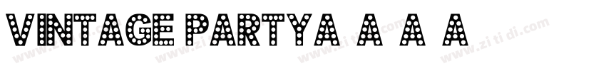 vintage party字体转换